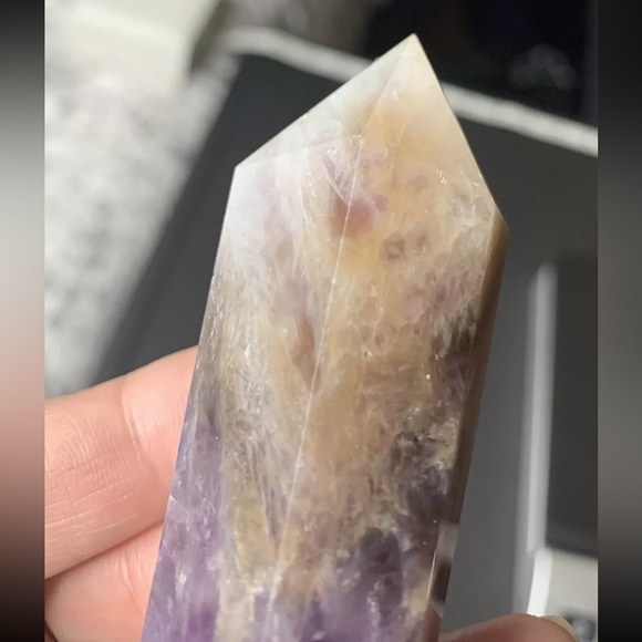 BOGO1/2 Chevron Amethyst Double
Pointed Polished Crystal Tower
Wand Healing 82g - Picture 12 of 17
